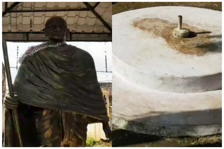 Mahatma Gandhi ashes buried in jagdalpur