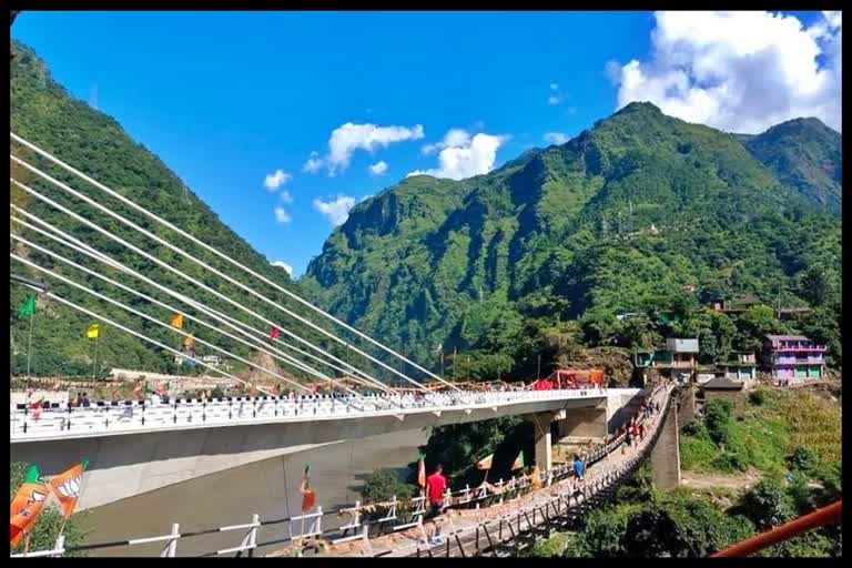 double lane cable stayed bridge in seraj