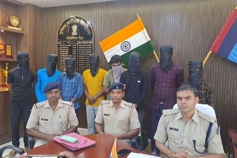 Simdega police arrested nine criminals