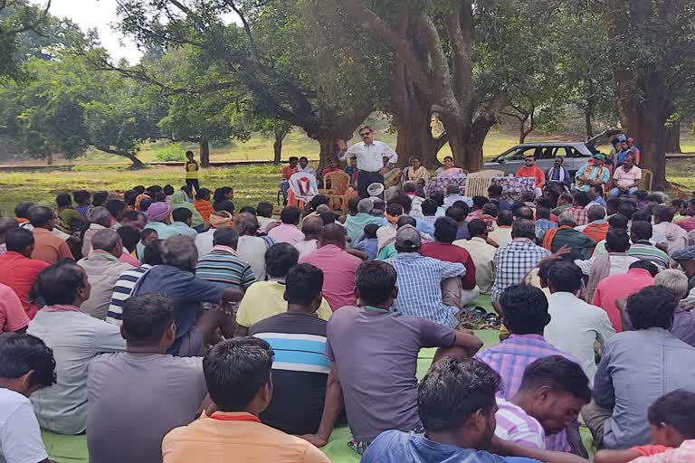 SP D Ravi Shankar held meeting with villagers