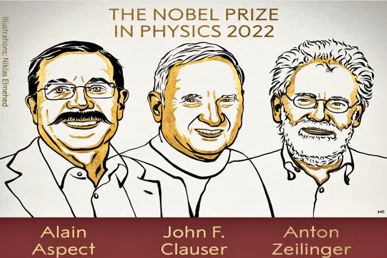2022 Nobel prize in Physics jointly awarded to scientists Alain Aspect, John Clauser, and Anton Zeilinger