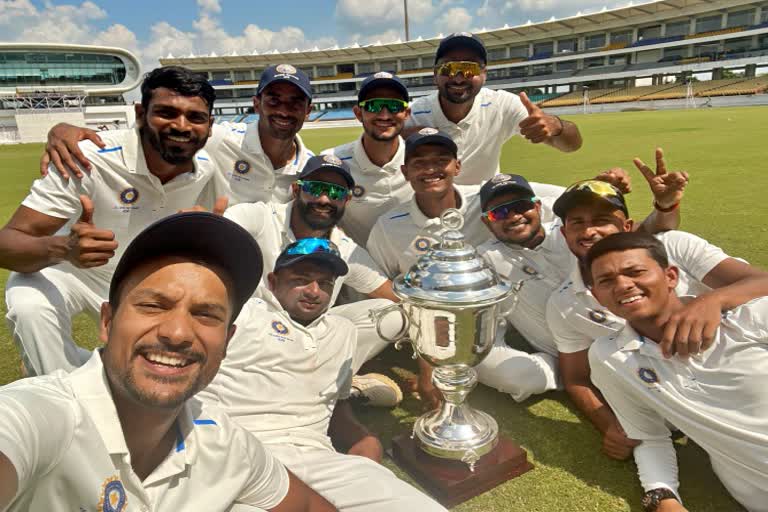 Irani Cup  Rest of India  Saurashtra  Rest of India won the Irani Cup  Saurashtra lost by eight wickets  ईरानी कप  शेष भारत  शेष भारत बना ईरानी कप चैम्पियन  सौराष्ट्र आठ विकेट से हारा