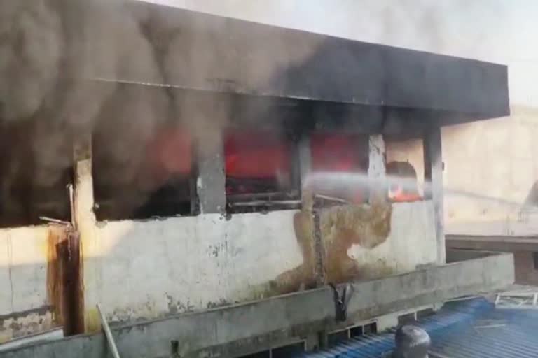 fire in medicine factory in karnal