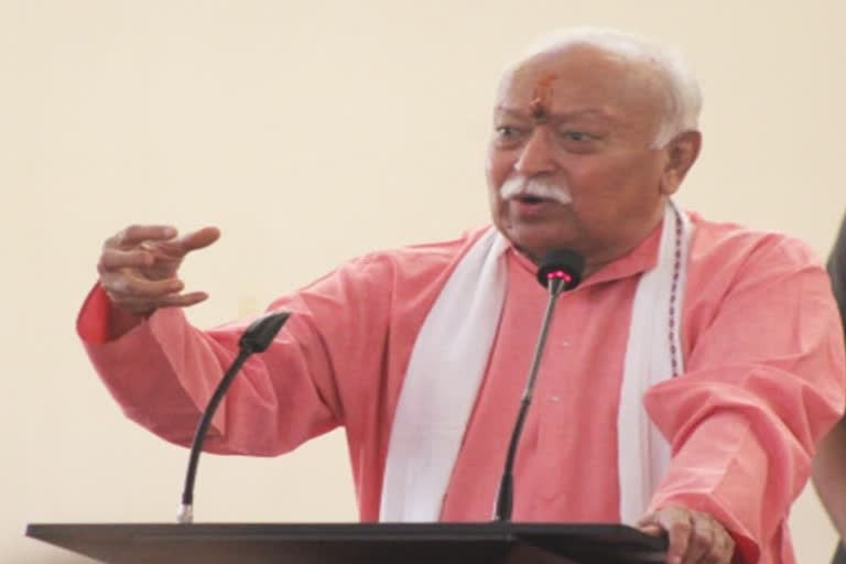 RSS chief Mohan Bhagwat at Dussehra celebrations in Nagpur