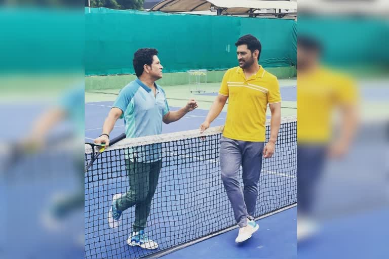 Dhoni-Sachin Played tennis