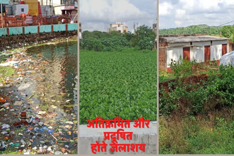 pollution-and-encroachment-in-reservoirs-in-dumka