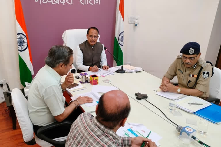 CM Shivraj review meeting