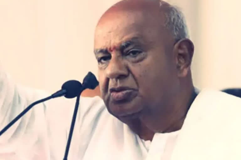 Former prime minister H D Deve Gowda