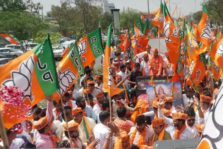 BJP will start Gujarat Gaurav Yatra from October 12 five central ministers given the responsibility