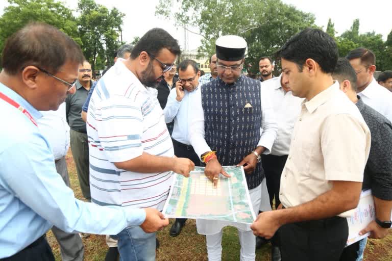 vishwas sarang inspected parade ground bhopal