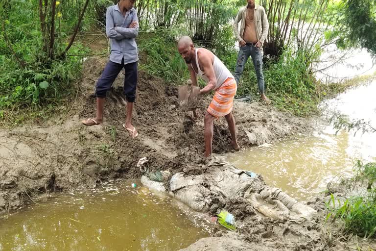 Heavy damage to Kharif crops