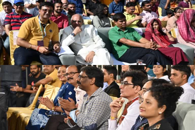 Governor Ramesh Bais and CM Hemant Soren enjoyed cricket match in Ranchi