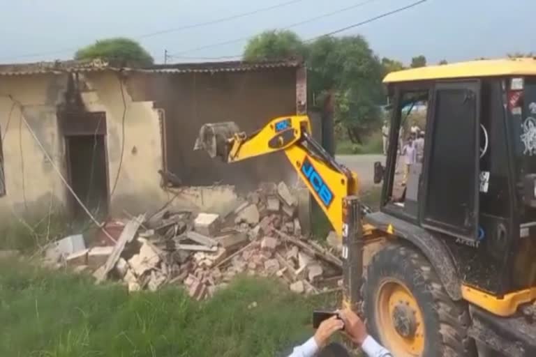 Bulldozer action in Sonipat