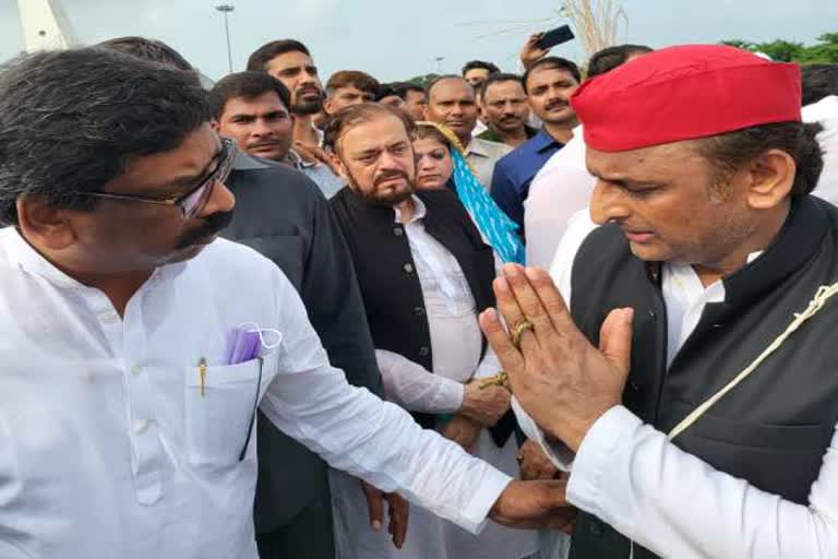 CM Hemant Soren in saifai