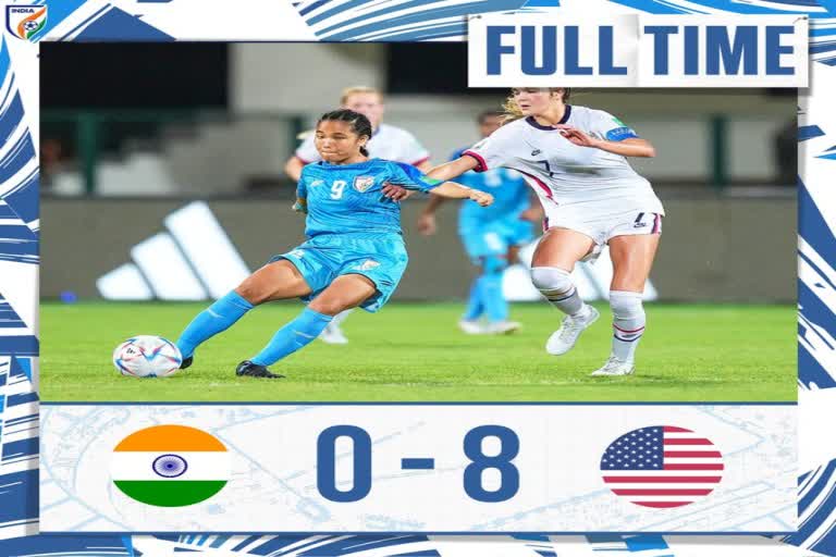 FIFA U-17 Womens World Cup: ଭାରତକୁ ୮-୦ ରେ ପରାସ୍ତ କଲା ଆମେରିକା