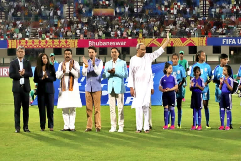 Anurag Thakur attends opening ceremony of FIFA U-17 Women's Football World Cup