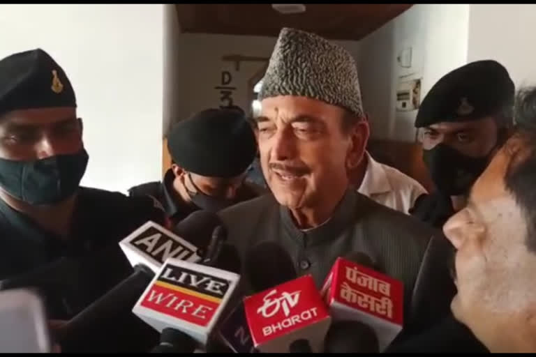 Giving voting rights to non-state residents  in jk is not acceptable says ghulam nabi azad