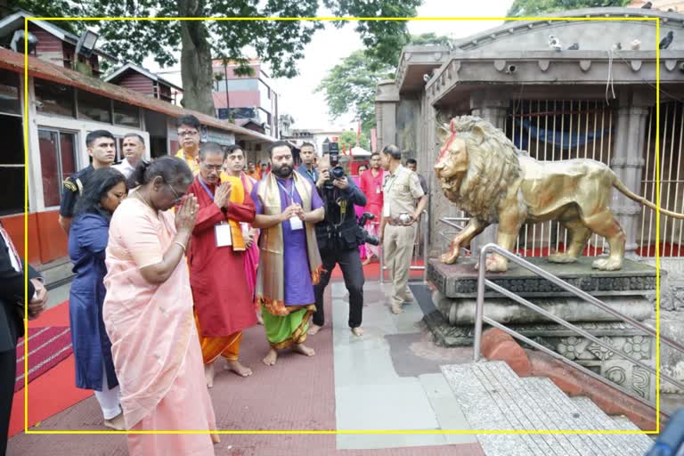 President Draupadi Murmu visited Kamakhya today