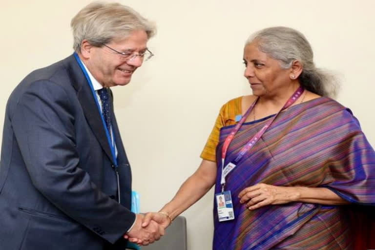 Sitharaman meets EU commissioner of economy