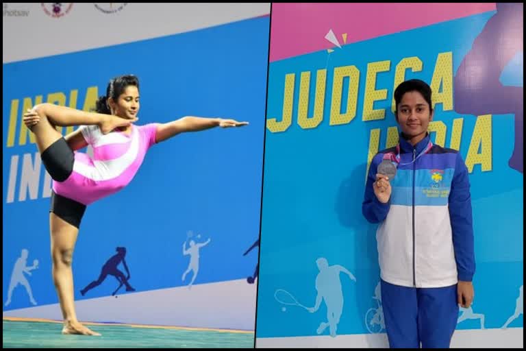 Mysore Young woman Wins  silver  In Yogasana