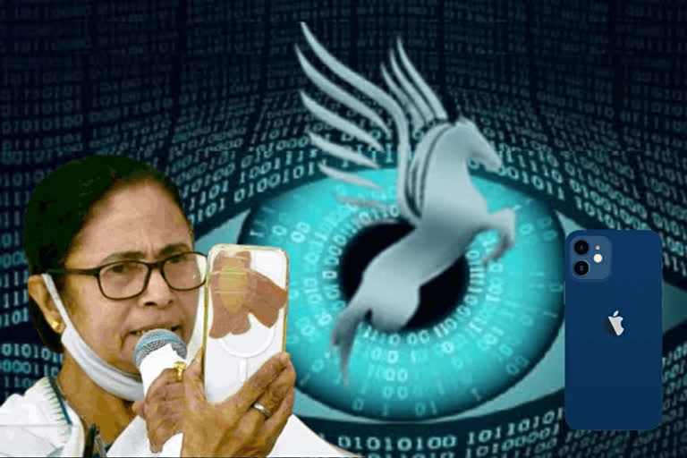 Bengal bureaucrats to use iPhone  Pegasus controversy  force Bengal bureaucrats to use iPhone  Bengal bureaucrats  പെഗാസസ്  പെഗാസസ് ആശങ്കകള്‍ ഒഴിയാതെ ബംഗാള്‍  മമത ബനര്‍ജി  സുപ്രീം കോടതി  ഐഫോണ്‍  സൈബർ സുരക്ഷ  വാട്‌സ്ആപ്പ്