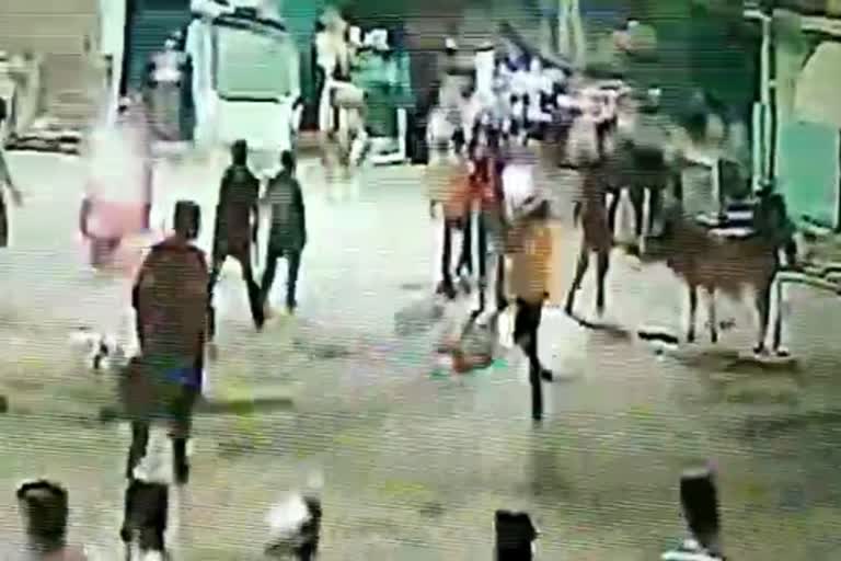 Jabalpur clinic vandalism CCTV Video