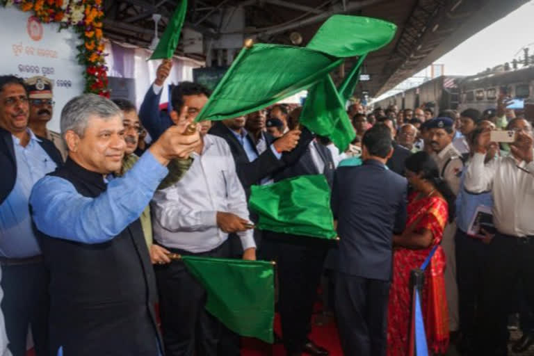 First indigenously manufactured aluminium freight train rake inducted ...