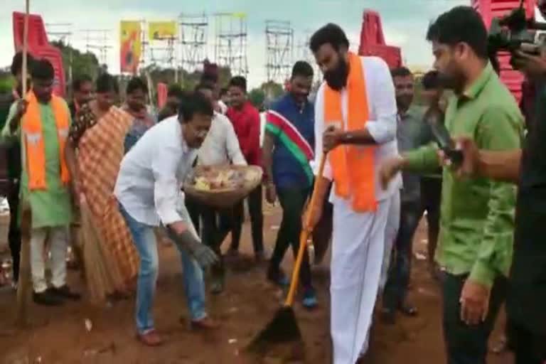 Minister Sriramulu Swachh Bharat Campaign