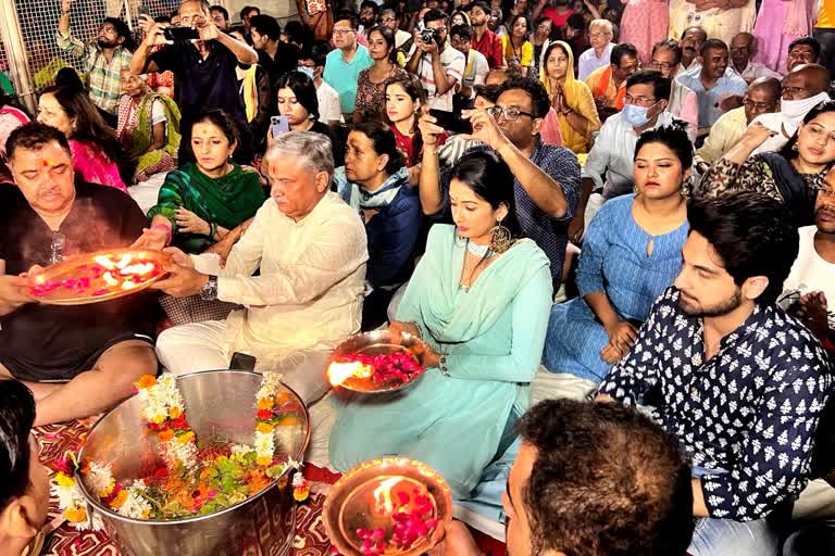 Banaras Movie team In Varanasi