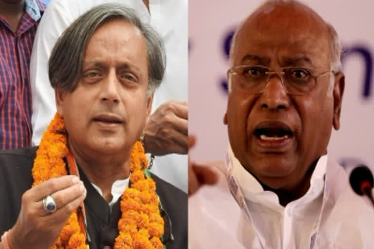 Who has an edge, Kharge or Tharoor?
