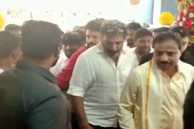 telugu-actor-nandamuri-taraka-ratna-arrived-to-chikkaballapur