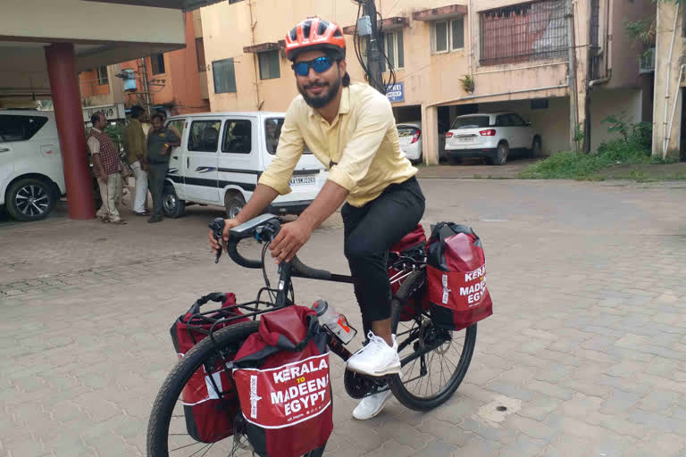 Karnataka youth to embark on cycling expedition from Kerala to Egypt on Oct 20