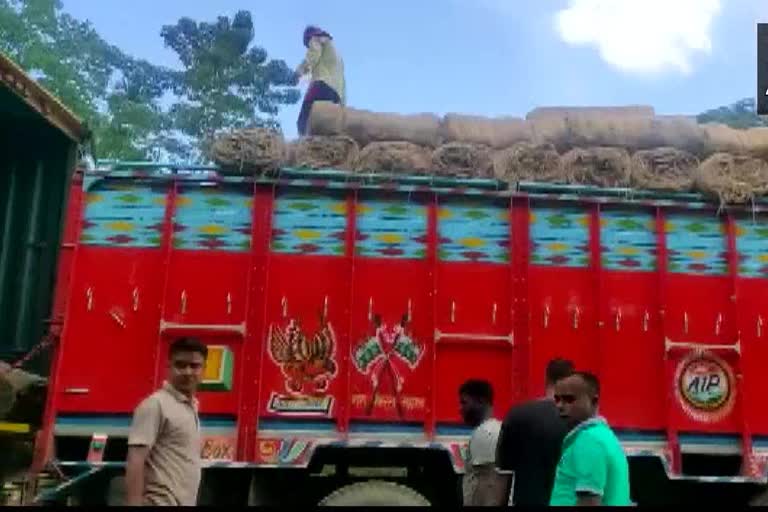 Police seized a huge quantity of Ganja worth Rs 3.30 Cr from a truck in Karimganj along Assam-Tripura border