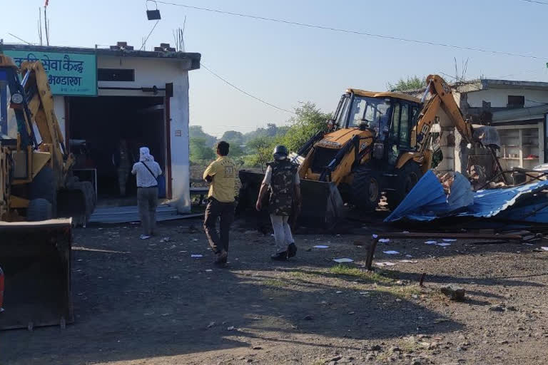 MP Rajgarh Bulldozer Action