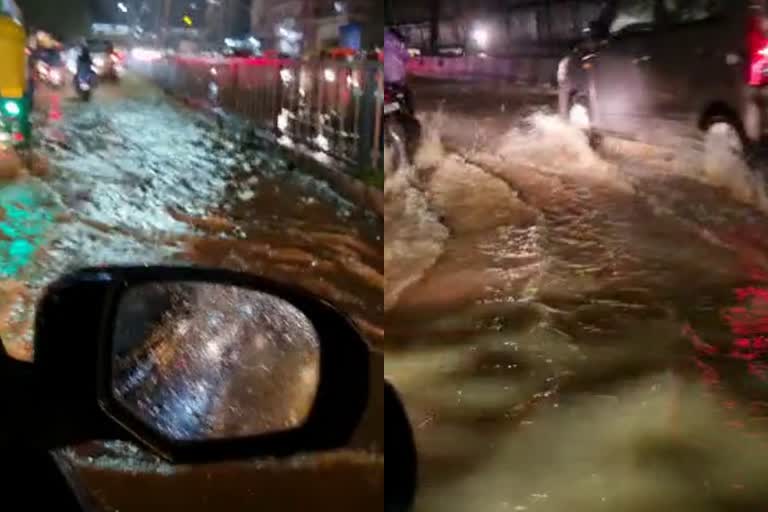 Heavy rain wreaks havoc in parts of Bengaluru  Heavy rain in Bengaluru  Bengaluru flood  Bengaluru heavy rain updation  Bengaluru weather updation  ബെംഗളൂരുവിൽ വെള്ളപ്പൊക്കം  ബെംഗളൂരു നഗരത്തിൽ വെള്ളപ്പൊക്കം  ബെംഗളൂരു വെള്ളപ്പൊക്കം  ബെംഗളൂരുവിൽ പ്രളയം  ബെംഗളൂരുവിൽ വെള്ളക്കെട്ട്  ബെംഗളൂരുവിൽ കനത്ത മഴ  ബെംഗളൂരുവിൽ കനത്ത മഴയിൽ വെള്ളപ്പൊക്കം  ബെംഗളൂരുവിൽ മഴ നാശനഷ്‌ടം  ബെംഗളൂരു നഗരത്തിൽ വൻ നാശനഷ്‌ടം