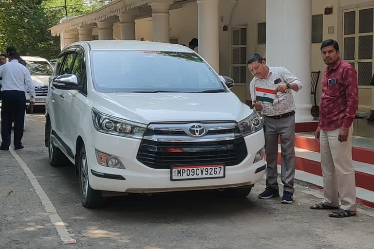 Christianity Symbols in car for minister