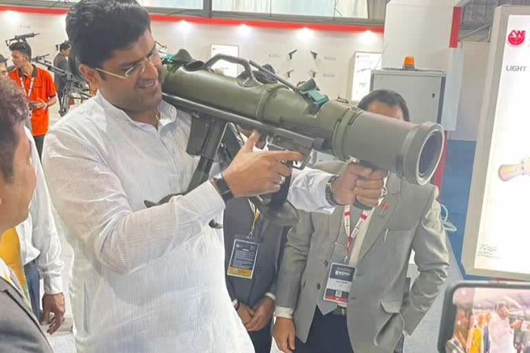 Dushyant Chautala at DefExpo 22