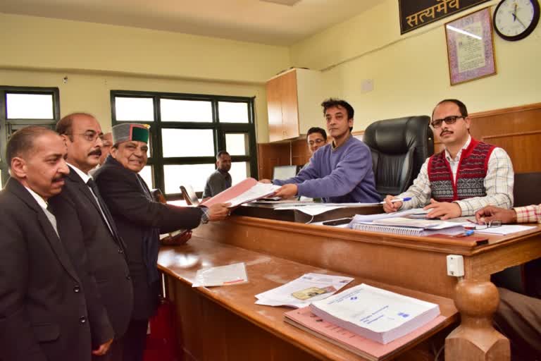 Dhaniram Shandil filed nomination