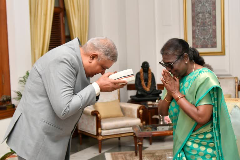 vice president Jagdeep Dhankhar met President Droupadi Murmu