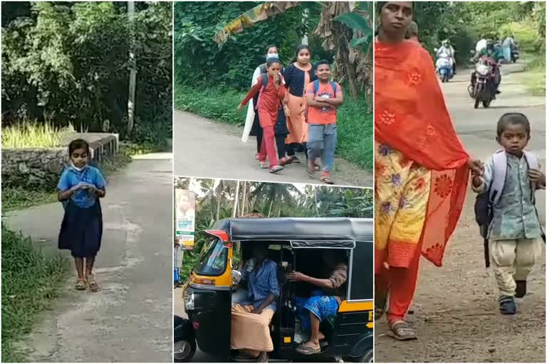 കെഎസ്‌ആര്‍ടിസി സര്‍വീസ് നിലച്ചിട്ട് രണ്ട് വര്‍ഷം  യാത്ര ദുരിതം പേറി കുരുവിമുകൾ  കാല്‍നട യാത്ര  കെഎസ്ആർടിസി സർവീസുകൾ  manappuram kuruvimugal ksrtc service issue  manappuram  kuruvimugal  ksrtc service issue  കെഎസ്ആര്‍ടിസി ബസ് വാര്‍ത്തകള്‍  kertc bus service news updates  ksrtc bus service  ksrtc bus latest news  latest news updates in ksrtc