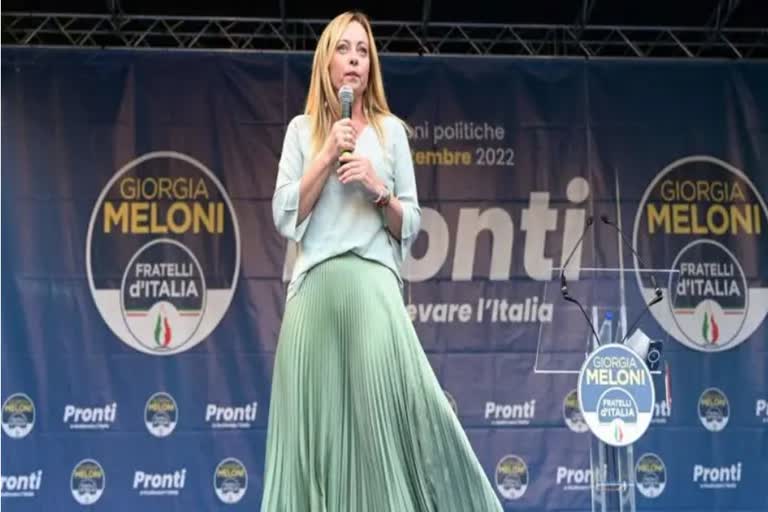 Italian premier  Far right leader Giorgia Meloni  തീവ്രവലുതുപക്ഷ നേതാവ് ജോര്‍ജിയ മെലോനി  മെലോനി ഇറ്റലിയുടെ പ്രധാനമന്ത്രി  മെലോനിയുടെ ബ്രദേഴ്‌സ് ഓഫ് ഇറ്റലി  വിദേശ വാര്‍ത്തകള്‍  international news