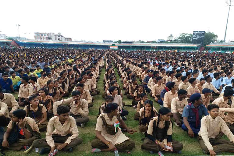 Two sets of School uniform fabric in Rajasthan