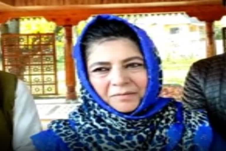 President of PDP Mehbooba Mufti