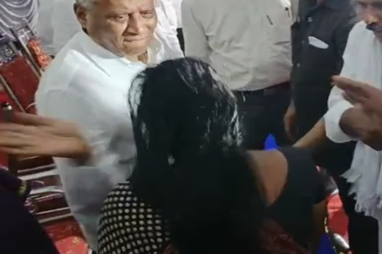 Minister V Somanna Slaps Women