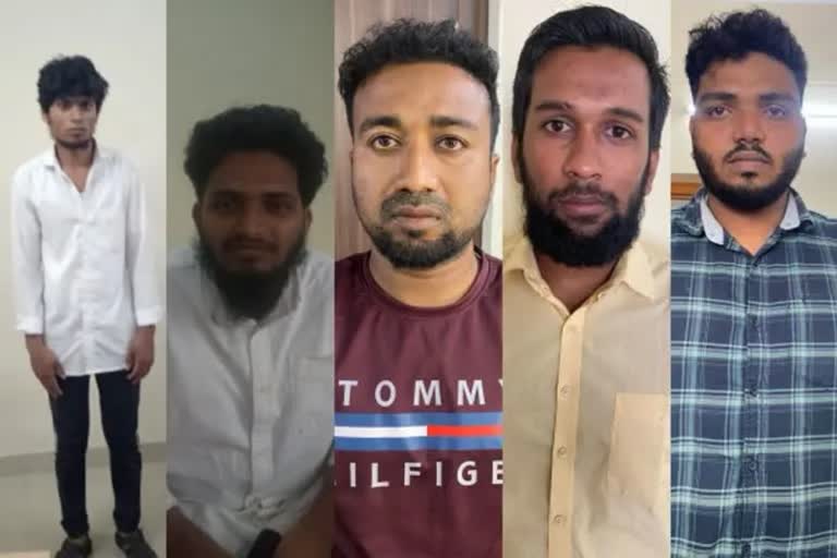 five arrested in connection with car blast  coimbatore car blast  five arrested coimbatore car blast  tamilnadu coimbatore car explosion  കോയമ്പത്തൂർ കാർ സ്‌ഫോടനം  കോയമ്പത്തൂർ സ്‌ഫോടനം  കാർ സ്‌ഫോടനം കോയമ്പത്തൂർ  കോയമ്പത്തൂർ കാർ സ്‌ഫോടനം അഞ്ച് പേർ അറസ്റ്റിൽ  ജമേഷ മുബിൻ കോയമ്പത്തൂർ കാർ സ്‌ഫോടനം  സ്‌ഫോടനം ആസൂത്രണം  സ്‌ഫോടനത്തിൽ പങ്കുള്ള അഞ്ച് പേർ അറസ്റ്റിൽ  സ്‌ഫോടക വസ്‌തുക്കൾ കോയമ്പത്തൂർ സ്‌ഫോടനം  കാർ സ്‌ഫോടനം  ഉക്കടം സ്‌ഫോടനം  കാറിൽ സിലിണ്ടർ പൊട്ടിത്തെറിച്ചു