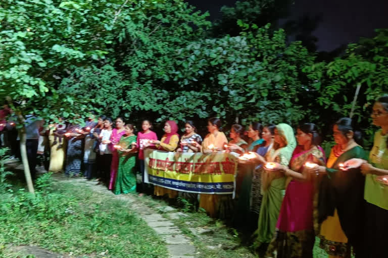 bhopal residents celebrate diwali with trees