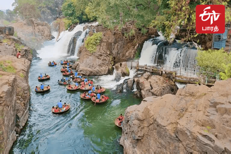 ஒகேன்னக்கலில் சுற்றுலா பயணிகளுக்கு அனுமதி