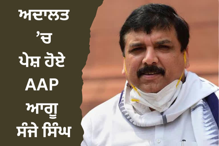 AAP Leader Sanjay Singh Appear