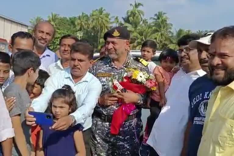 Commandant Manoj Badakar arrived at Karwar