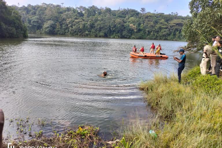 Body search by firemen